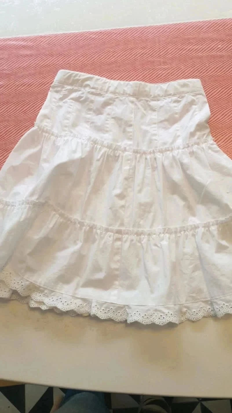 Jupe longue blanche 5ans